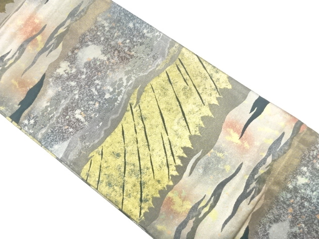 JAPANESE KIMONO / FUKURO OBI / SILK / WOVEN MIST